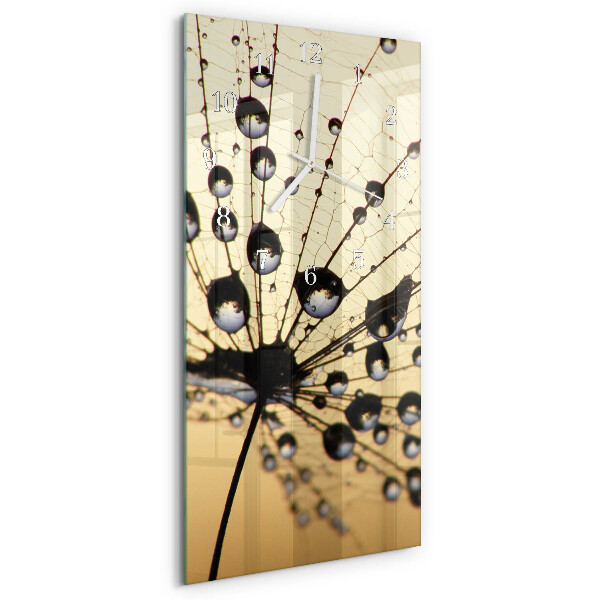 Vertical wall clock Spider's web