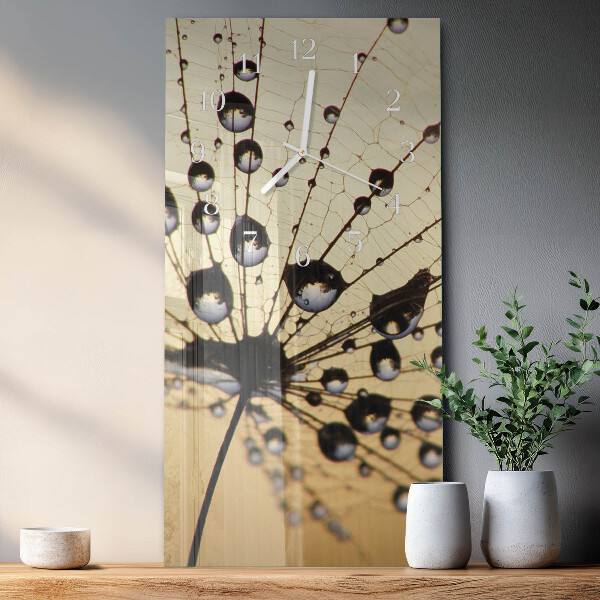 Vertical wall clock Spider's web