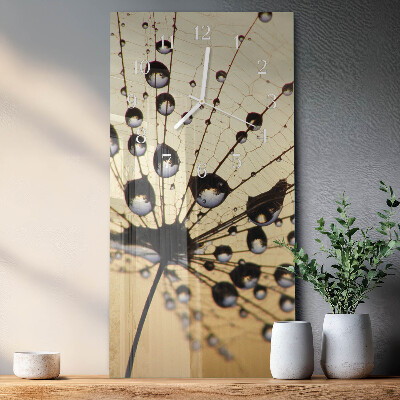Vertical wall clock Spider's web