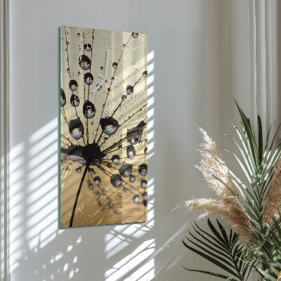 Vertical wall clock Spider's web