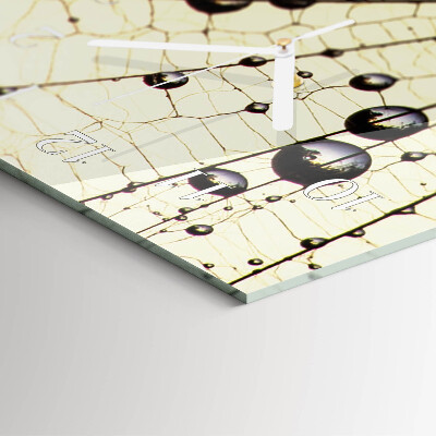 Vertical wall clock Spider's web