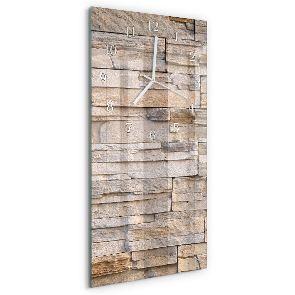 Vertical wall clock Stone Wall