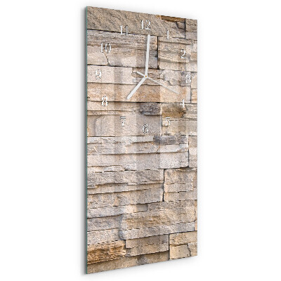 Vertical wall clock Stone Wall