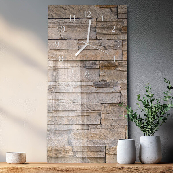 Vertical wall clock Stone Wall