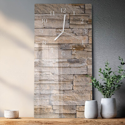 Vertical wall clock Stone Wall