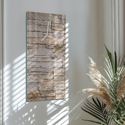 Vertical wall clock Stone Wall
