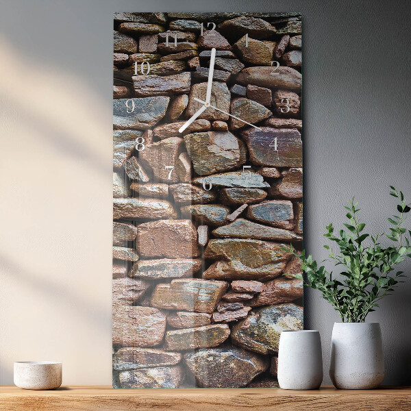 Vertical wall clock Stone Wall