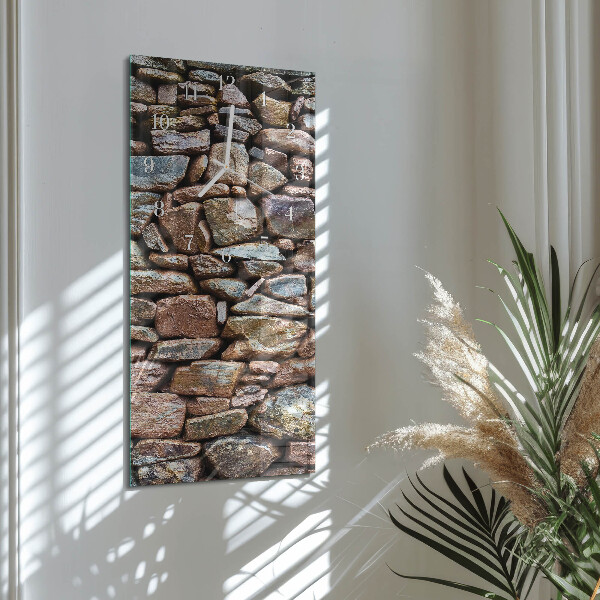 Vertical wall clock Stone Wall