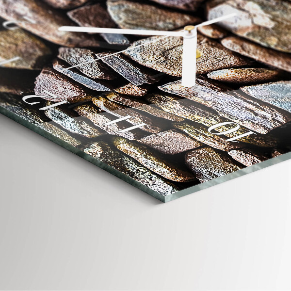 Vertical wall clock Stone Wall
