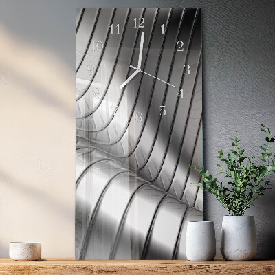 Vertical wall clock Wave