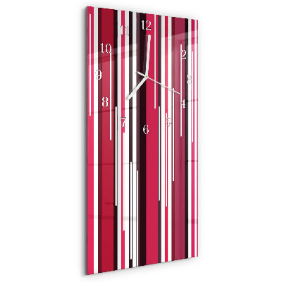 Vertical wall clock Stripes