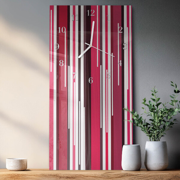Vertical wall clock Stripes