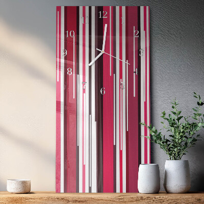 Vertical wall clock Stripes