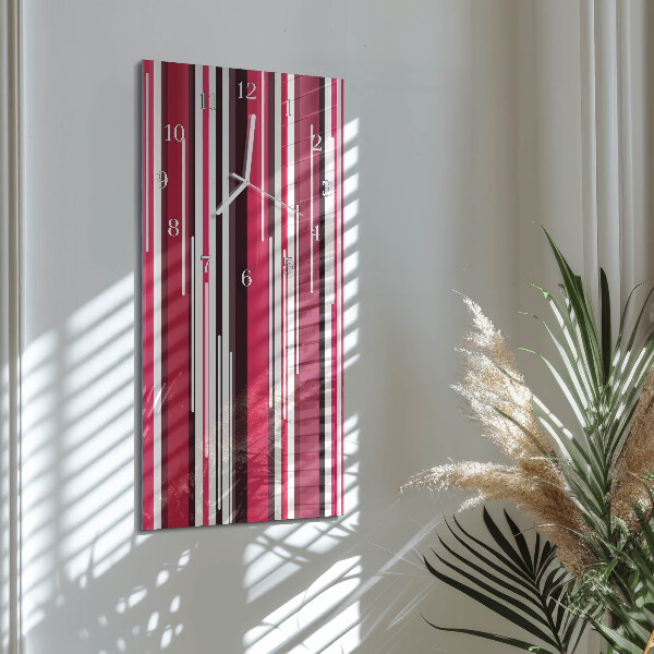 Vertical wall clock Stripes