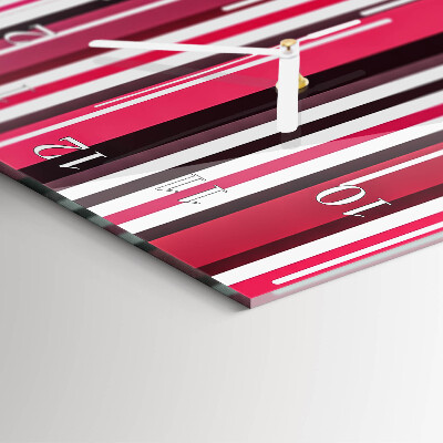 Vertical wall clock Stripes