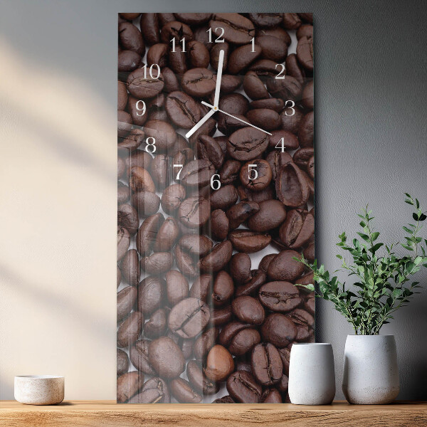 Vertical wall clock Coffee Beans