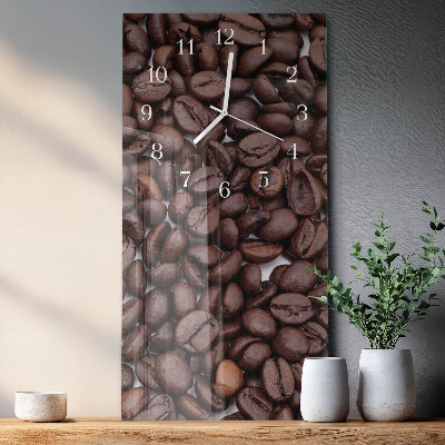 Vertical wall clock Coffee Beans