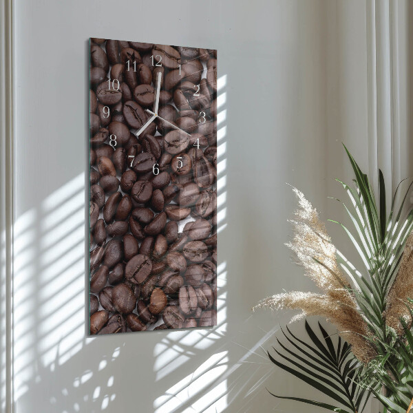 Vertical wall clock Coffee Beans