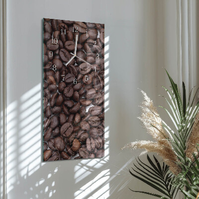 Vertical wall clock Coffee Beans