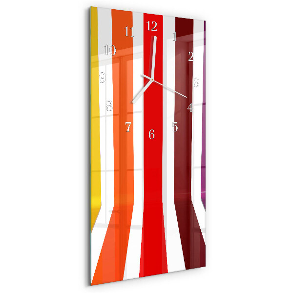 Vertical wall clock Stripes