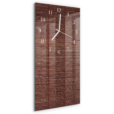 Vertical wall clock Bamboo blinds