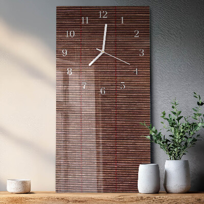 Vertical wall clock Bamboo blinds