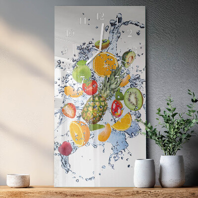 Vertical wall clock Fruit