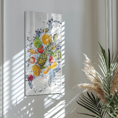 Vertical wall clock Fruit