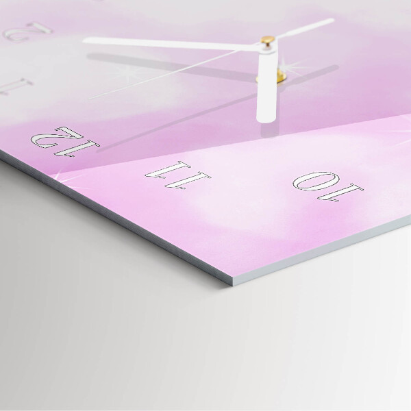 Vertical wall clock Orchid