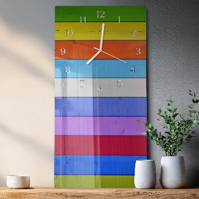 Vertical wall clock Stripes