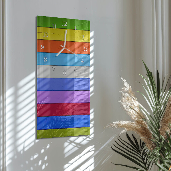 Vertical wall clock Stripes