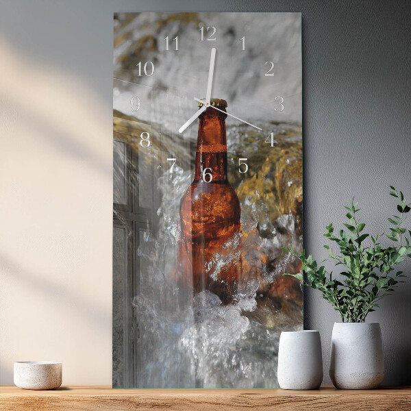 Vertical wall clock Beer