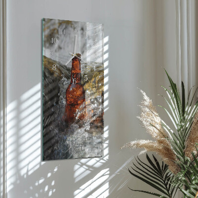Vertical wall clock Beer