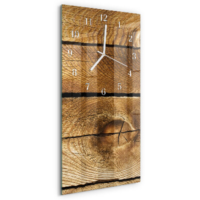 Vertical wall clock Wood