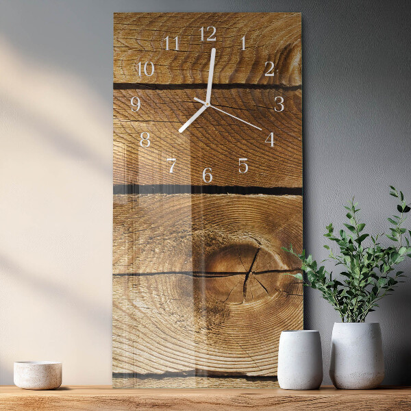 Vertical wall clock Wood