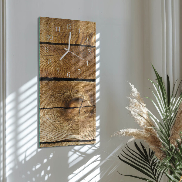 Vertical wall clock Wood