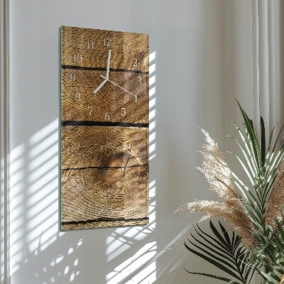 Vertical wall clock Wood