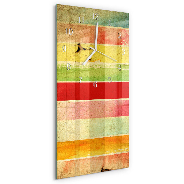 Vertical wall clock Colorful Wall