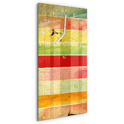 Vertical wall clock Colorful Wall
