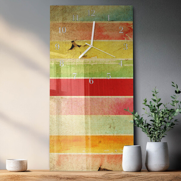 Vertical wall clock Colorful Wall