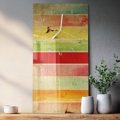 Vertical wall clock Colorful Wall