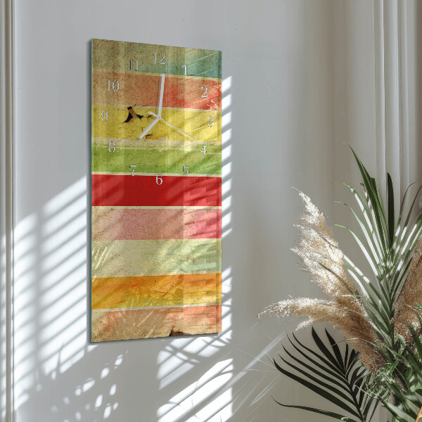 Vertical wall clock Colorful Wall