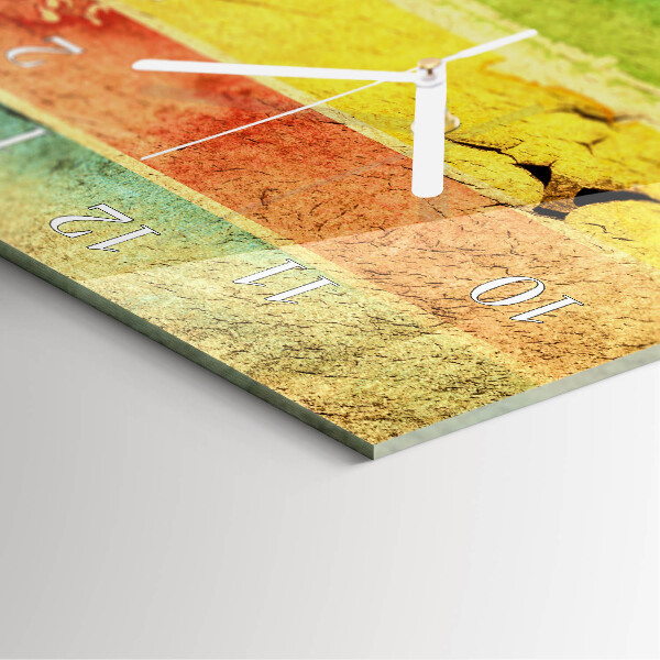 Vertical wall clock Colorful Wall