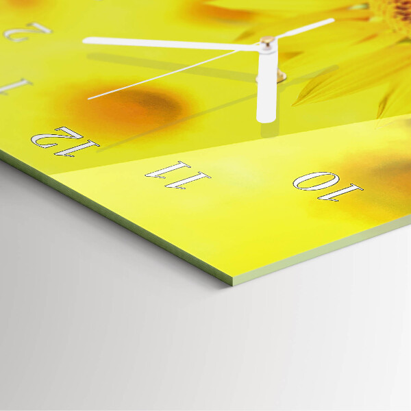 Vertical wall clock Sunflower