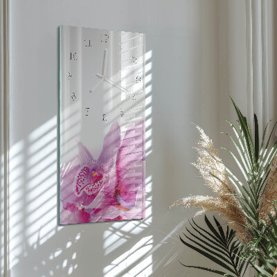 Vertical wall clock Orchid
