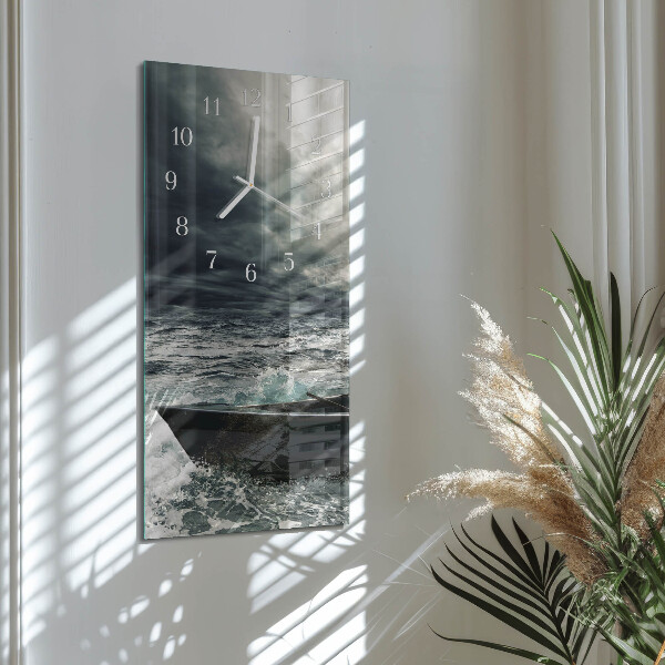 Vertical wall clock Łódź