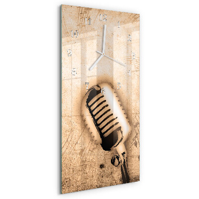 Vertical wall clock Microphone