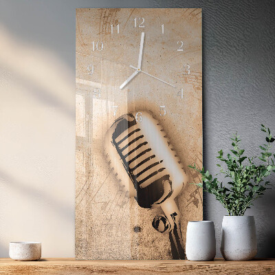 Vertical wall clock Microphone