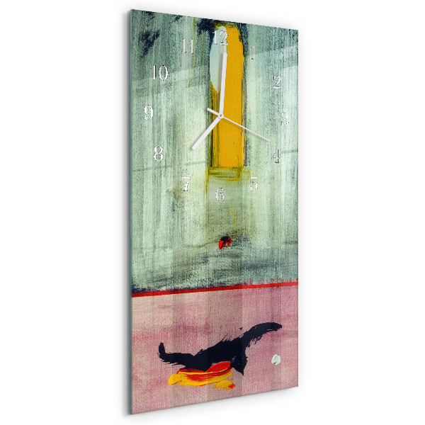 Vertical wall clock Colorful Pattern