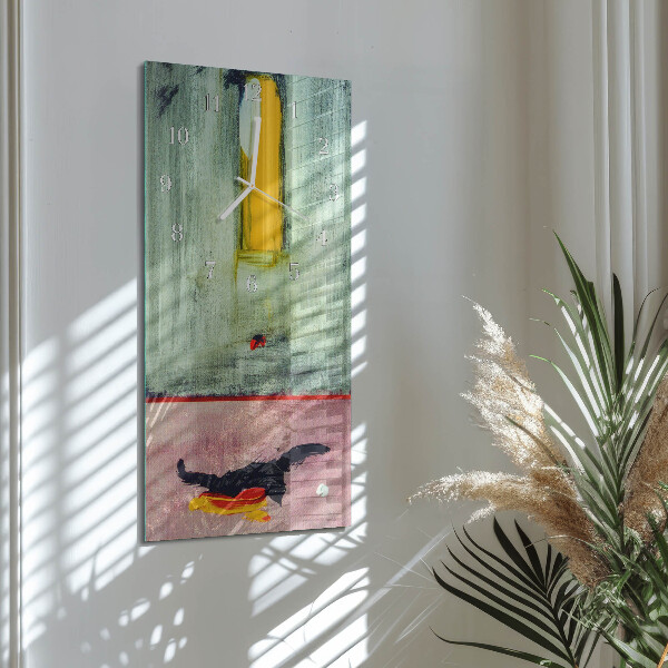 Vertical wall clock Colorful Pattern